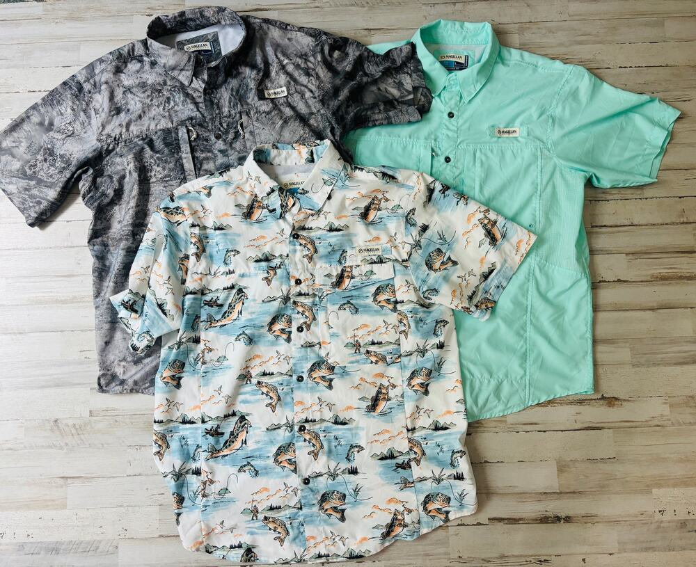 Lot of Button Down Magellan Fishing Tops sz L EUC